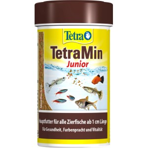 TetraMin Junior Flockenfutter, 100ml Dose für kleine Zierfische.