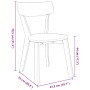 vidaXL Esszimmerstühle 2 Stk Weiß Massivholz Gummibaum 4102433_9