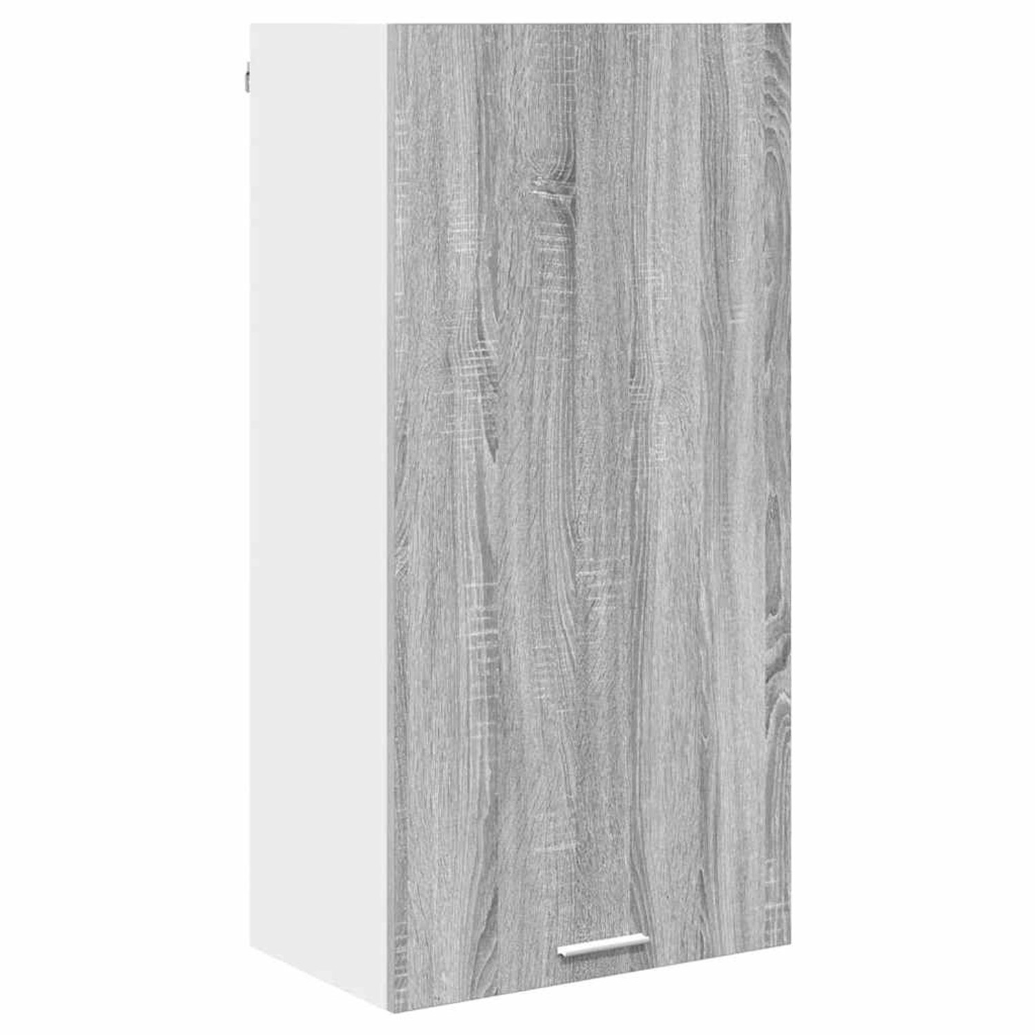 vidaXL Hängeschrank mit Tür Riga Grau Sonoma und Weiß 50 x 31 x 100 cm 884351