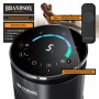 Brandson Turmventilator mit Bedienfeld, Fernbedienung und Aromafach. Leiser Ventilator mit Timer und verschiedenen Modi.