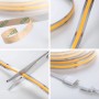 Paulmann MaxLED 1000 LED-Streifen COB Basis-Set, 3m, weiß, mit Details zu Montage und Anschluss.
