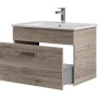 Pelipal Waschtisch Quickset 313, 75 cm, Sanremo Eiche Terra, mit offenem Schubfach.