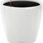Lechuza Classico LS 21, hochglanz weißer Übertopf mit Bewässerungssystem, Ø 21 cm.