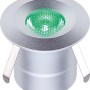 LED Bodeneinbauleuchte Budoni, rund, silberfarben, mit Farbwechsel (RGB), 5er-Set.