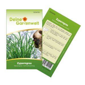 Samenpackung für Zyperngras (Katzengras) der Marke Deine Gartenwelt.