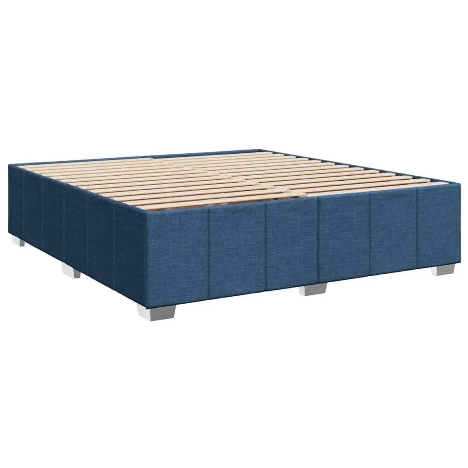 vidaXL Bettgestell ohne Matratze Blau 200x200 cm Stoff 3284866 günstig online kaufen