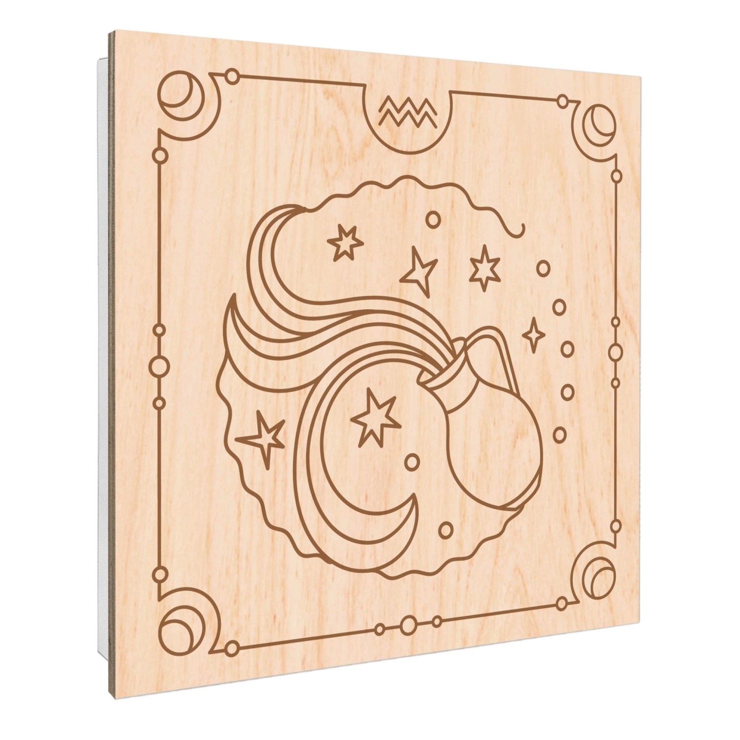 Banjado Großer Schlüsselbox Holz 30x30cm Weiß Scharnier Rechts 50 Haken Sch günstig online kaufen