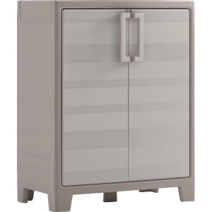 KIS Kunststoffschrank Gulliver, sandbeige, 80x44x100 cm, mit 2 Böden.