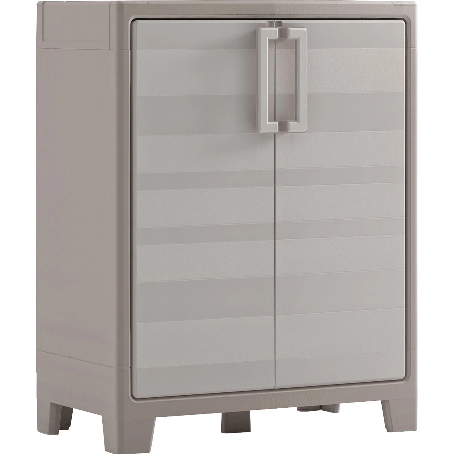 KIS Kunststoffschrank Gulliver Sandbeige 80 x 44 x 100 cm 2 Böden