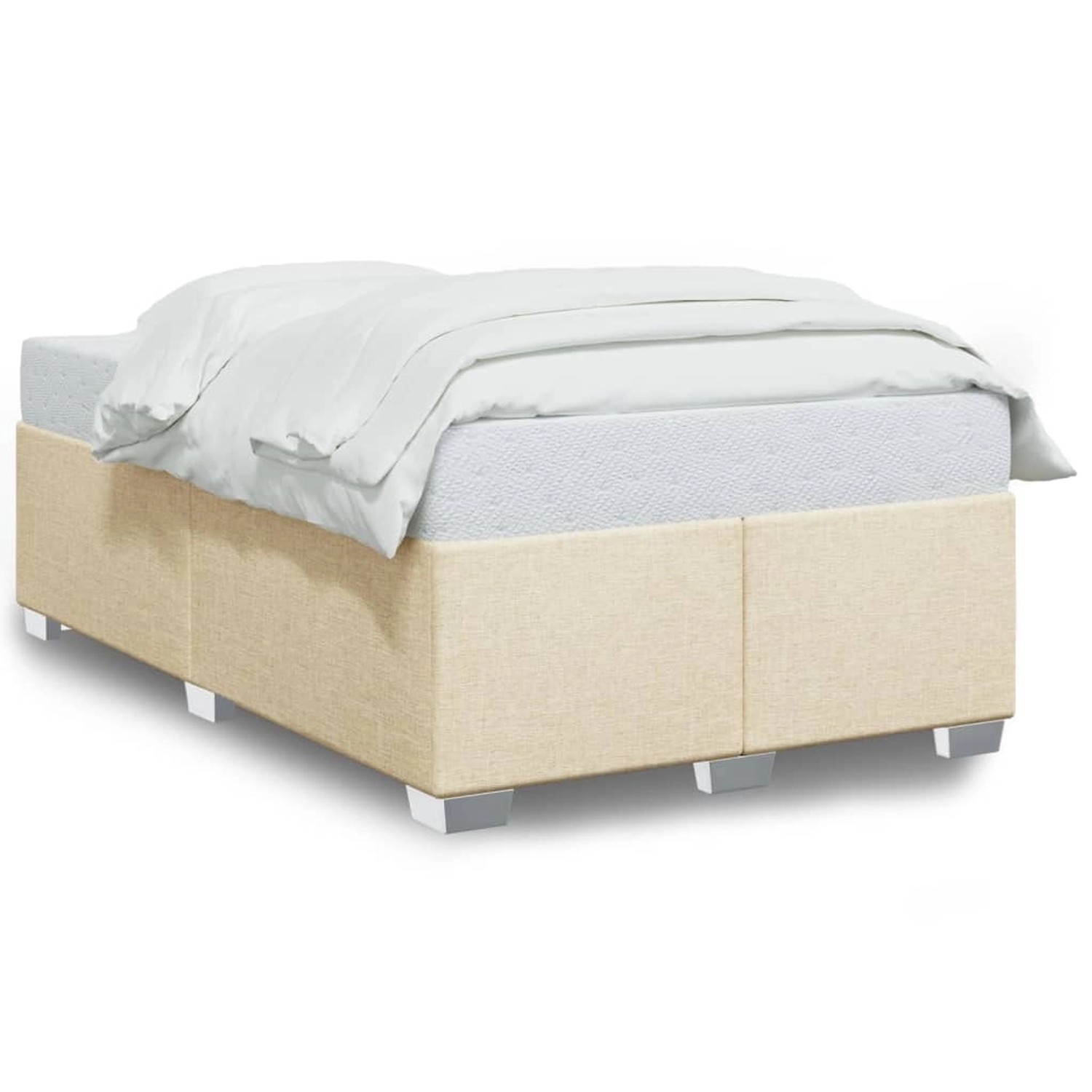 vidaXL Bettgestell Creme 120x190 cm Stoff2104987 günstig online kaufen