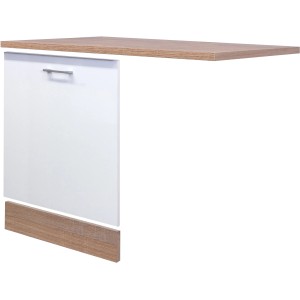 Flex-Well Geschirrspüler-Paket, Weiß/Sonoma Eiche, für Spülenunterschrank.