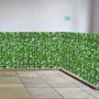 PROREGAL Balkonsichtschutz mit hellgrünen Blättern, 150x300cm, für Balkon & Terrasse.