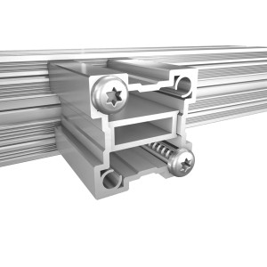 90° Verbinder für Easy Construct Pro 45x45 mm, zur rechtwinkligen Verbindung von Systemprofilen.