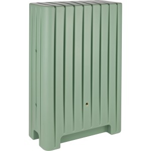 ARVES Regentonne Barletta 280 l in Salvia: Rechteckige, grüne Tonne zur Regenwassernutzung im Garten.