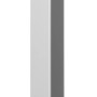 Hettich Tischbein, 400 mm hoch, Aluminium-Optik, eckig, für Möbel.
