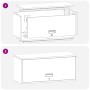 vidaXL Wandschrank für die Garage mit Gasdrucklift-Tür Olivgrün 883279_12