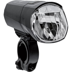 Fahrradlampe: LED-Scheinwerfer mit Halterung für gute Sichtbarkeit im Straßenverkehr.