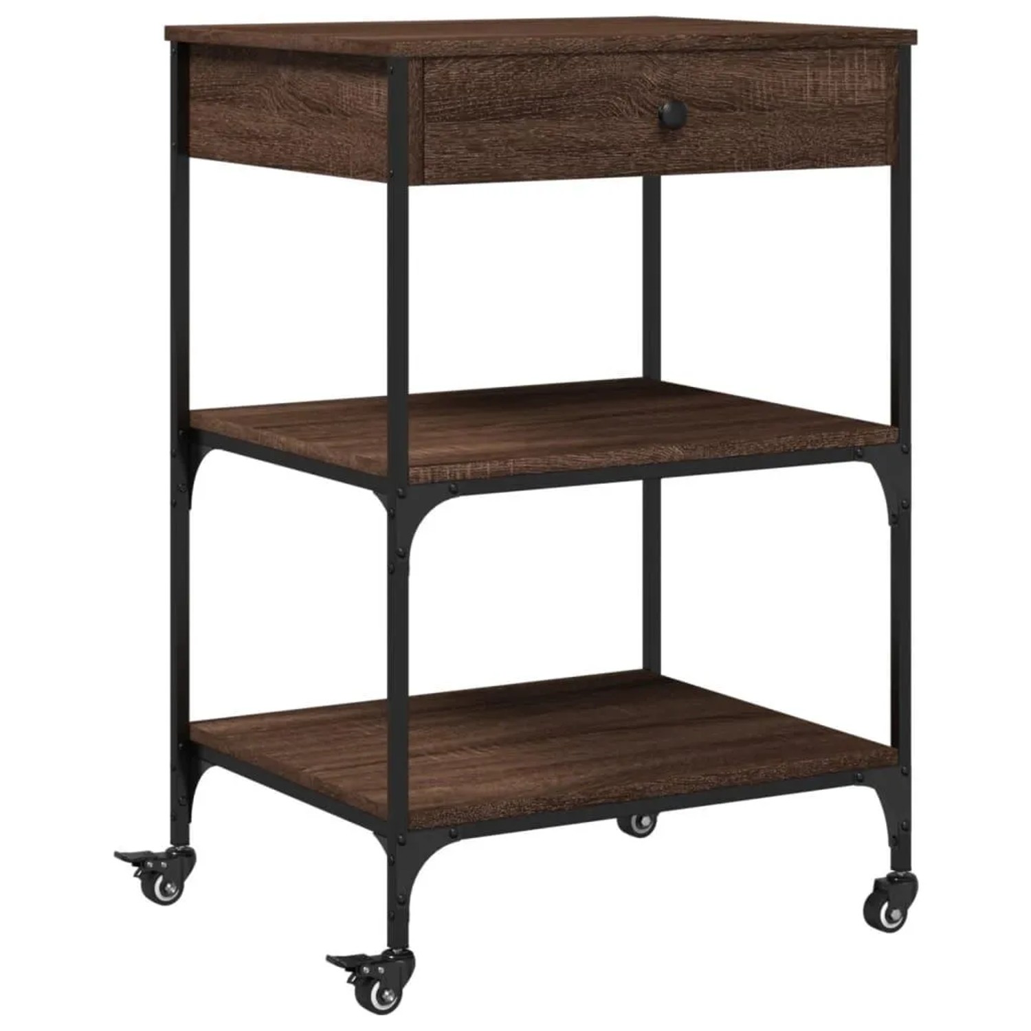 vidaXL Küchenwagen Braun Eichen-Optik 60x48x89,5 cm Holzwerkstoff 842375