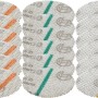 Bosch Schleifnetz Set, 18-teilig, 40 mm, für EasyCurv Sander. Schleifpapier in Orange, Grün und Gelb.