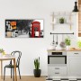 Magnettafel 78x37cm mit London Motiv. Magnetwand für Notizen und Fotos in der Küche.