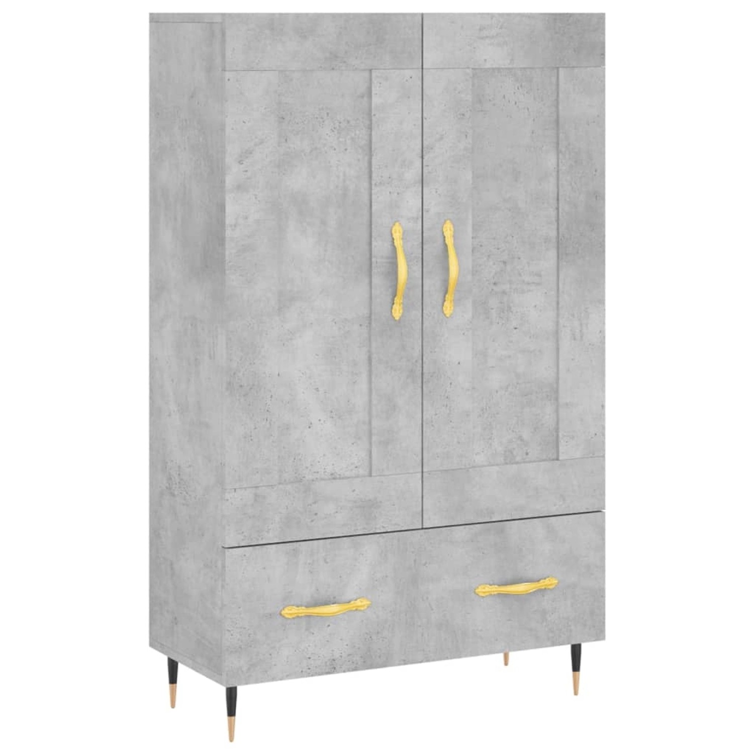 vidaXL Highboard Betongrau 69,5x31x115 cm Holzwerkstoff 830304 günstig online kaufen