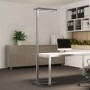 Moderne Arcchio LED Bürostehleuchte Logan aus Alu, dimmbar mit Bewegungsmelder im Arbeitszimmer.