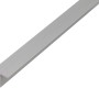 Silbernes T-Profil aus Aluminium, 15x15x2000 mm, ideal für Befestigungen.