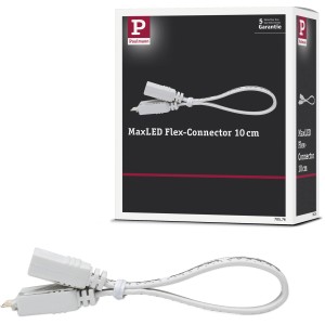 Paulmann MaxLED Verbindungskabel, 10 cm, weiß, zum Verbinden von LED-Streifen.