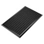 Schwarze Björn&Schiller Fußmatte 50x80 cm mit Aluminiumrand und Polypropylen-Lauffläche für den Außenbereich.