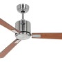 CASAFAN Eco Neo III Deckenventilator, Chrom gebürstet, Nussbaum/Kirschbaum Flügel