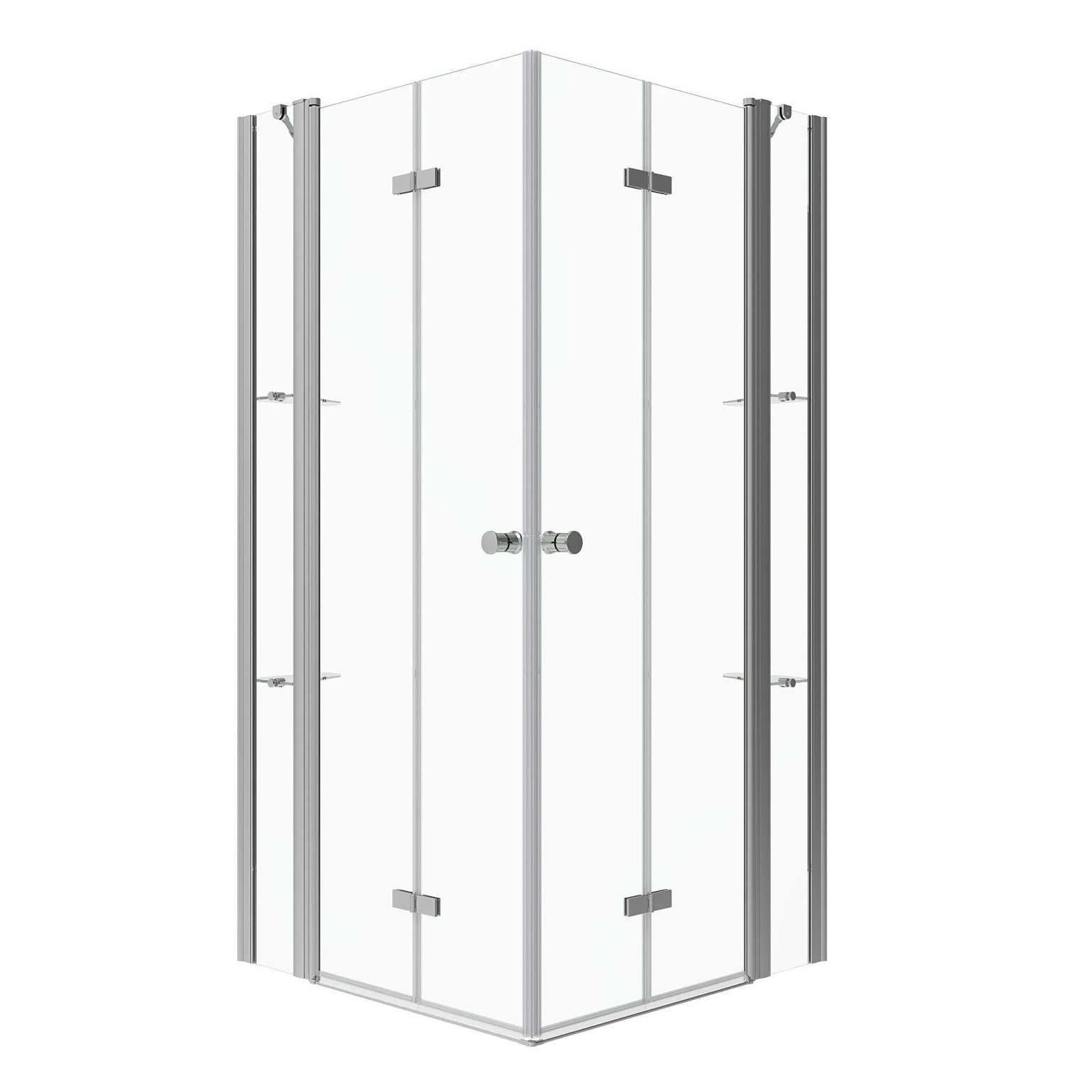 Aquabatos Rechteck Duschkabine Falttüren Eckdusche Glas Duschabtrennung 140 günstig online kaufen