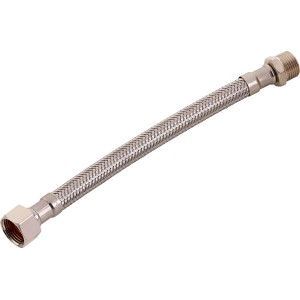 Flexibler Edelstahl-Verbindungsschlauch, 200 mm lang, für Trinkwasserinstallation.