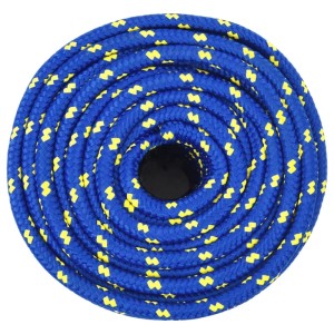 vidaXL Bootsseil Blau 12 mm 25 m Polypropylen 152458