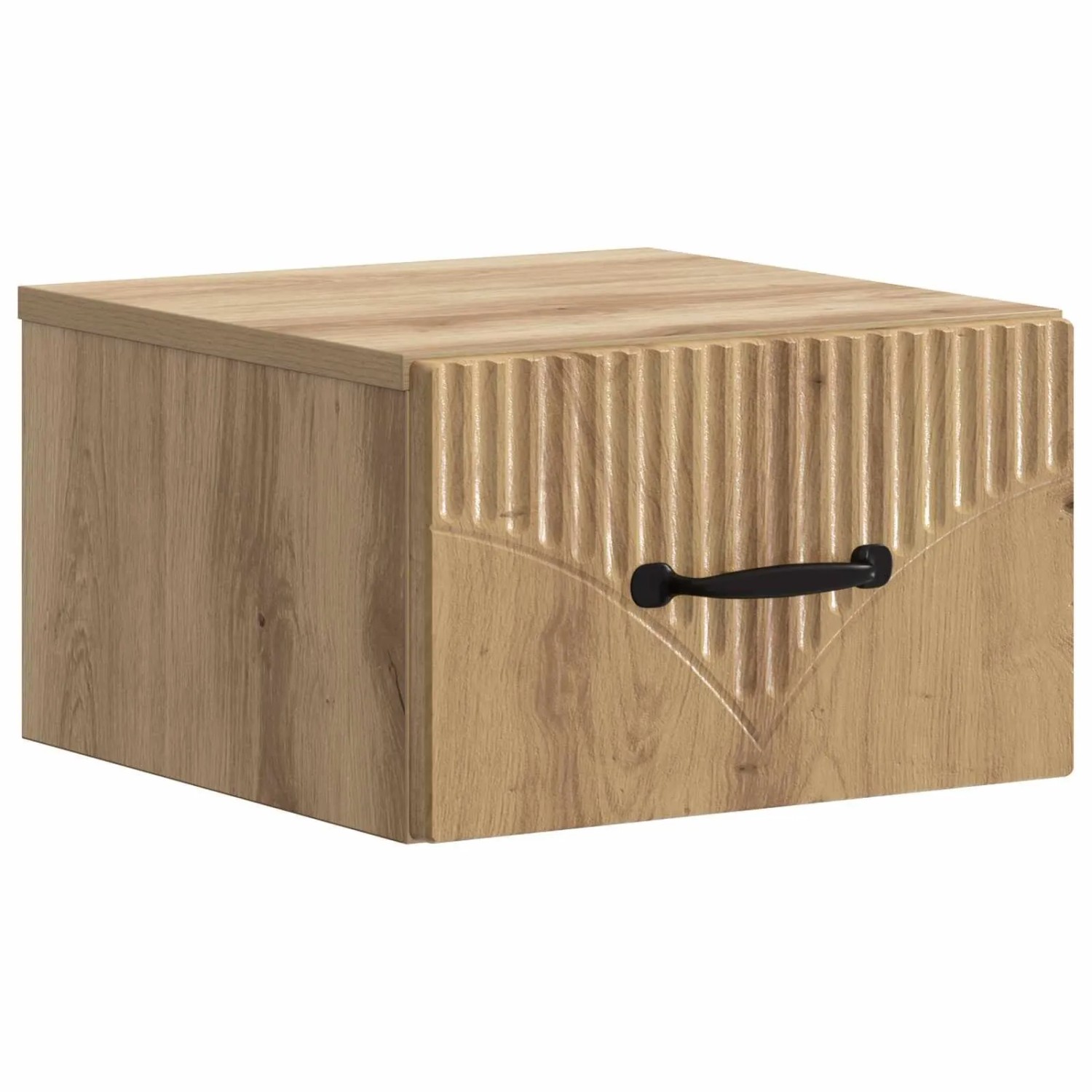 vidaXL Wandmontierter Nachttisch Artisan-Eiche 34,5 x 33 x 20 cm 898953