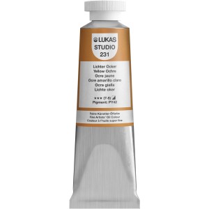 Tube Lukas Studio Ölfarbe Lichter Ocker, Premium-Qualität für Künstler.