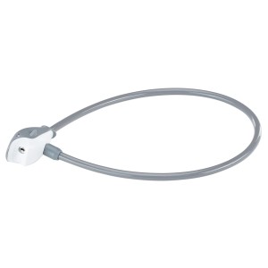 Graues Prophete Kinder-Kabelschloss mit Haikopf-Design für Fahrräder.