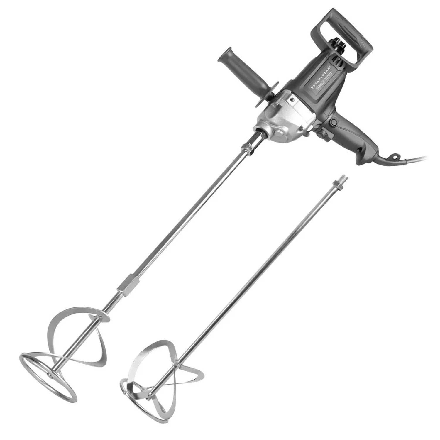 STAHLWERK Rührwerk 1.000 W 550 U/min Mörtelrührer Rechts/Linkslauf Zusatz-Quirl