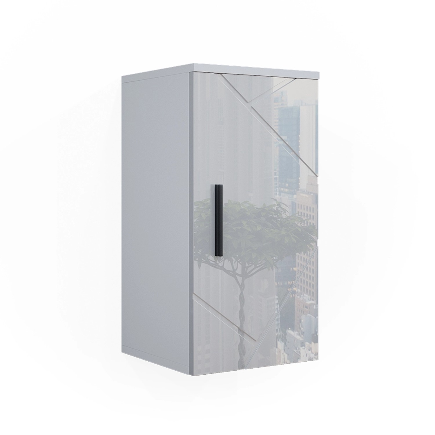 Vicco Badschrank Irma Weiß Hochglanz 30 x 59 cm