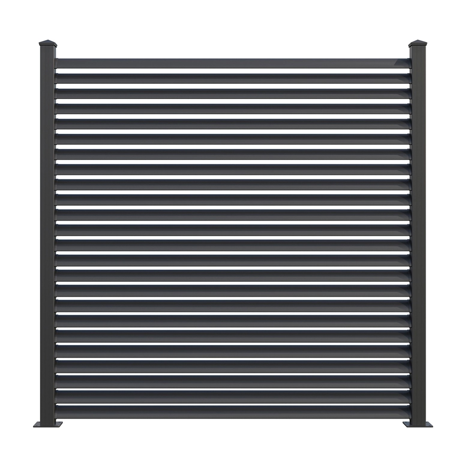 GroJa Steckzaun Lumino Ellipse 180 cm x 180 cm Anthrazit günstig online kaufen