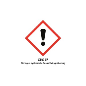 GHS07 Warnzeichen: Reizend, Gesundheitsschädlich. Hinweis für Planet Aquafair Pool Reiniger.