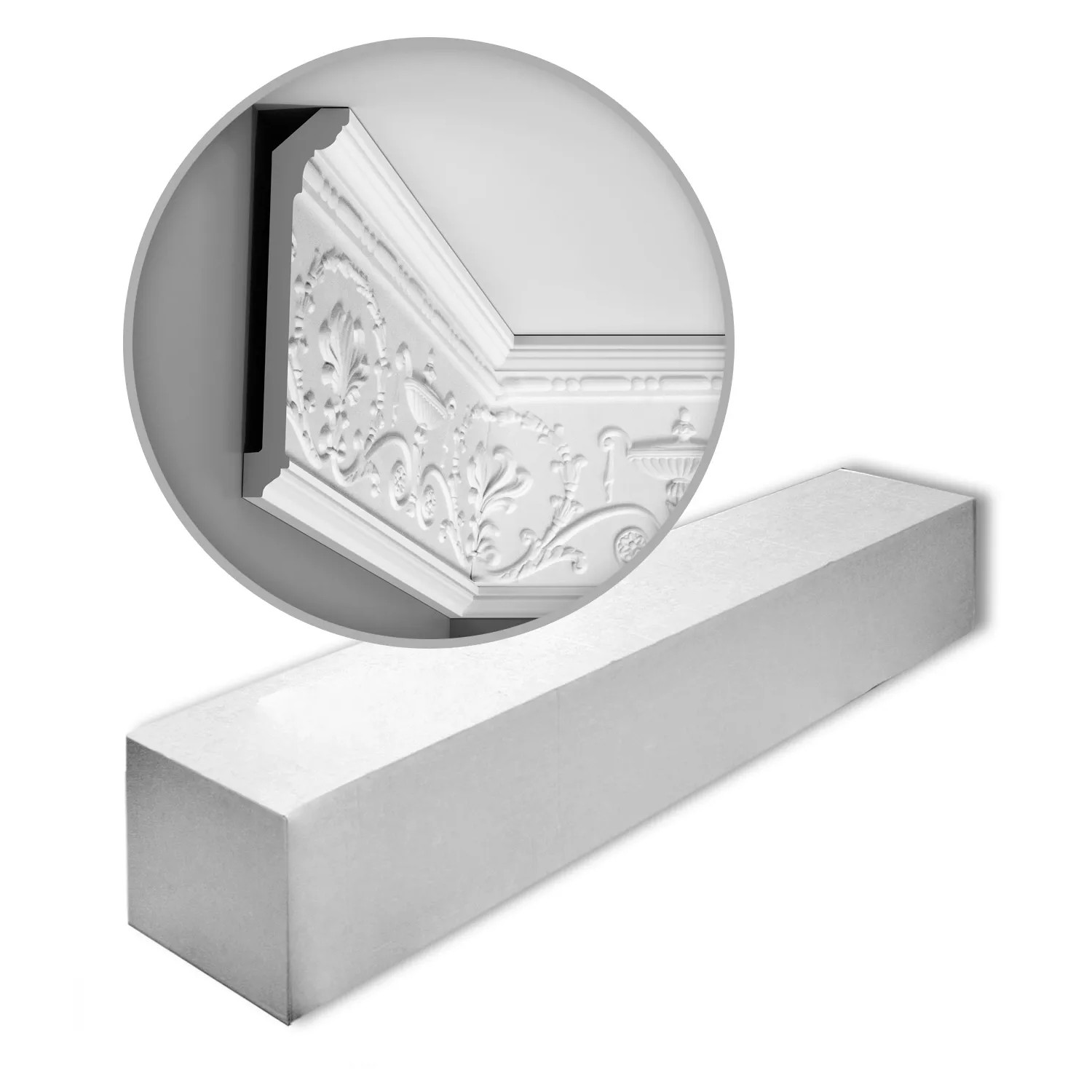 ORAC DECOR C308 LUXXUS Zierleisten 1 Karton Set 10 Stuckleisten 20 m Weiß günstig online kaufen