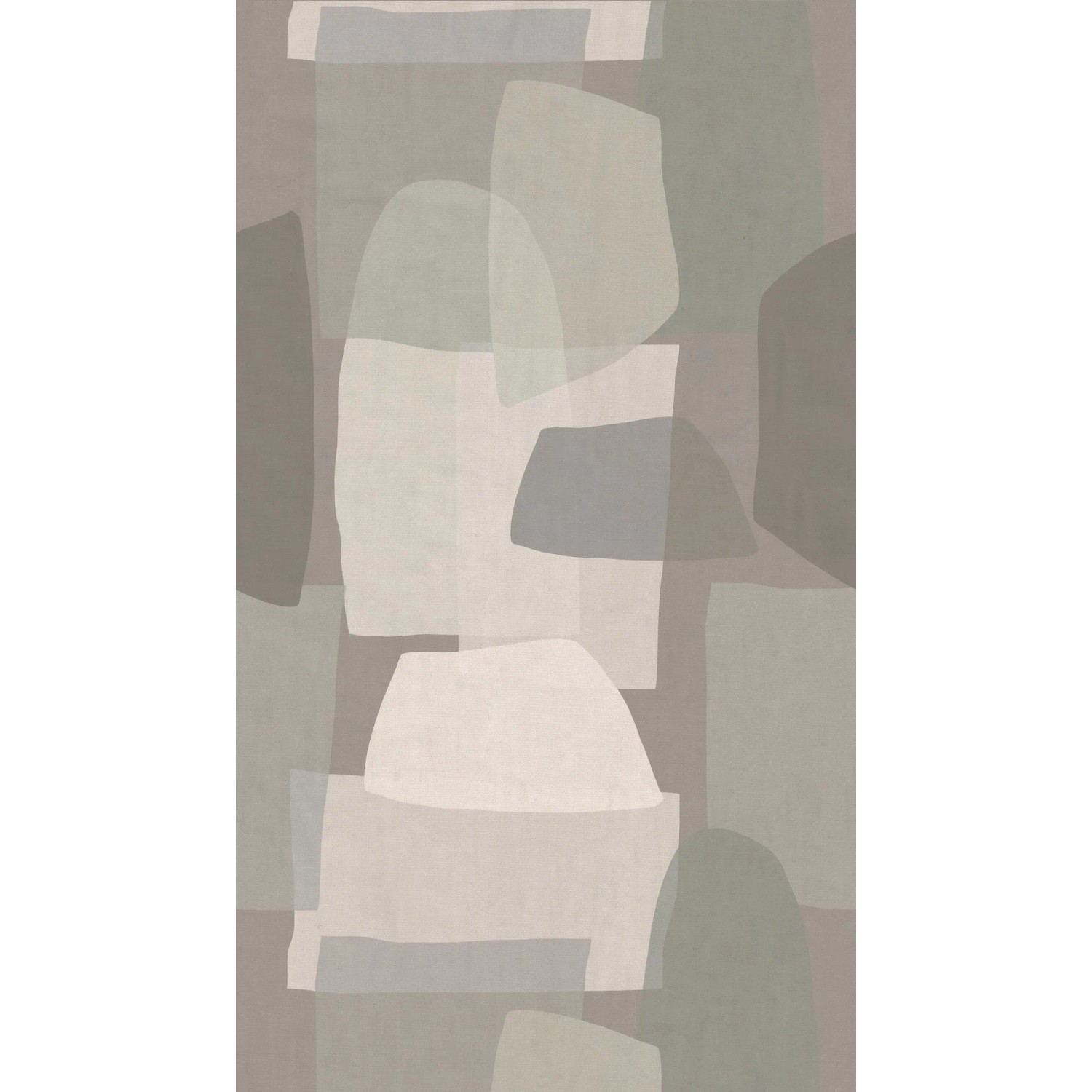 PROFHOME 782062-GU Fototapete Abstrakt Matt Grau Beige Oliv-Braun 1,59 m x 2,8 m