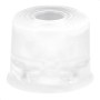 Transparenter Wagner Türstopper Vulkano aus Gummi, Ø 35 mm x 25 mm, für Boden oder Wand.