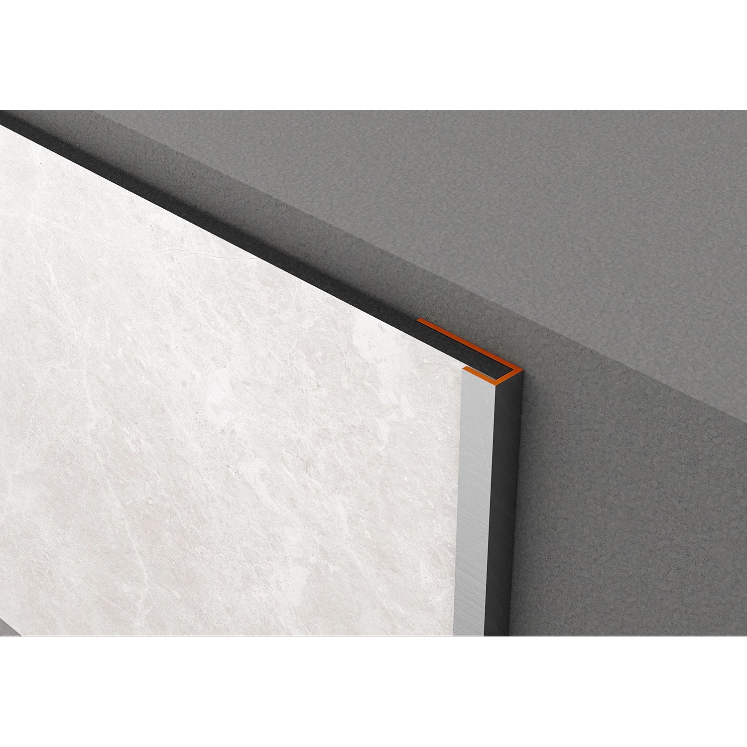 Nordholm Abschlussprofil Aluminium 4 mm / 2800 mm Schwarz