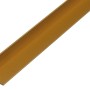 Goldenes, gleichschenkliges Winkelprofil aus Aluminium, 10x10x1000 mm.