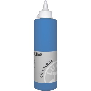 Lukas Cryl Terzia Acrylfarbe, Studienqualität, 500 ml, Primärblau.