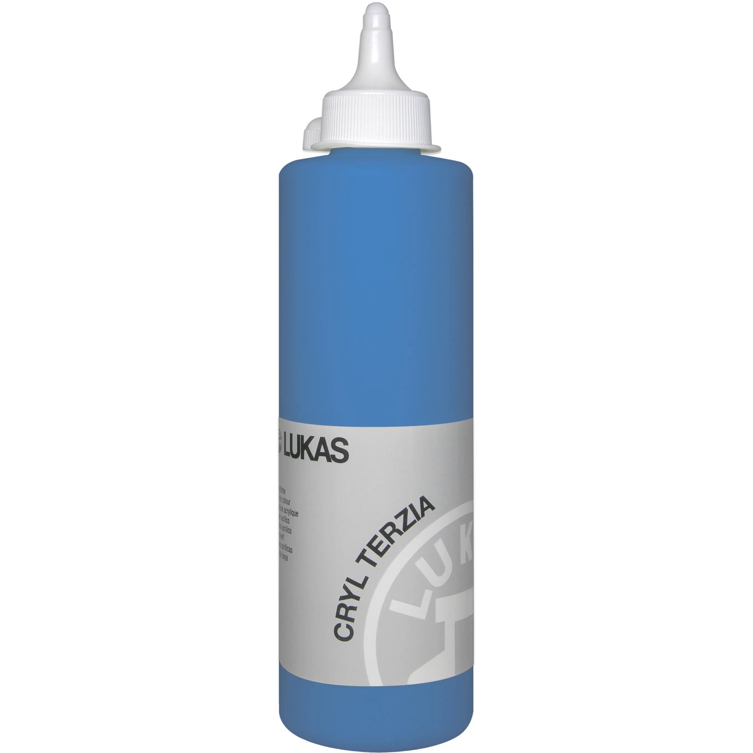 Lukas Cryl Terzia Acrylfarbe, Studienqualität, 500 ml, Primärblau.