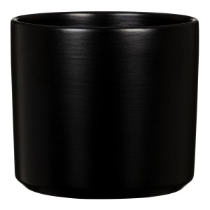 Scheurich Übertopf Monaco, Night Black, Ø 21 cm, zylindrische Form.