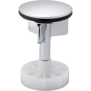 Hochglanz-verchromter Excenterstopfen (Ø 38,5 mm) für Waschbecken und Badewannen.