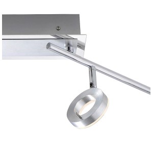 Paul Neuhaus Sileda LED-Spot, 4-flammig, Aluminium matt, schwenkbare Spots.